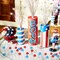 700 Pcs Mini Patriotic Vase Filler,0.5in 4th of July Star Acrylic Gems, Red White and Blue Decorations,Patriotic Centerpieces for Tables, Sensory Bin Filler